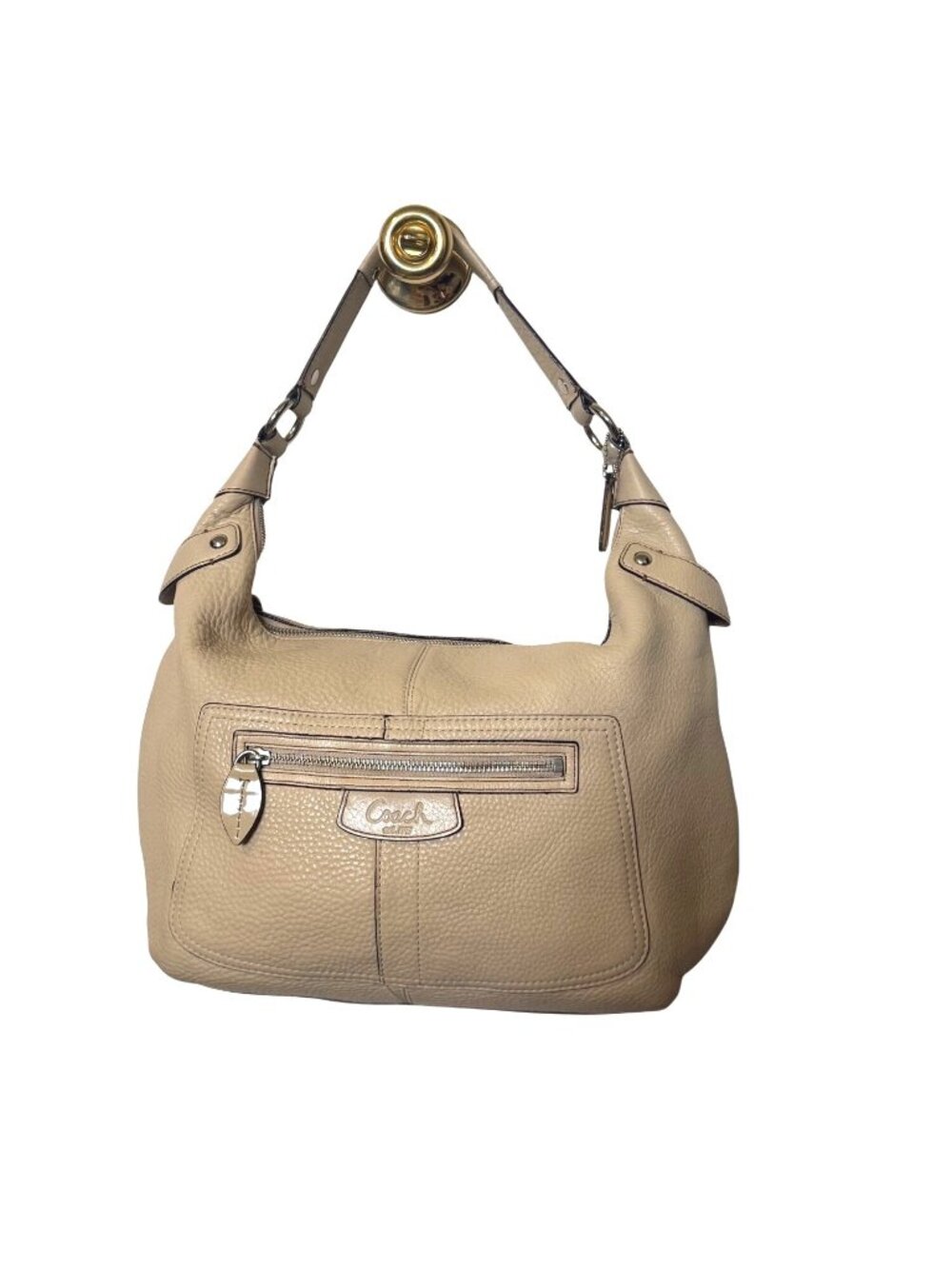 Coach Y2k Beige Penelope Large Pebble Full Grain Leather Hobo Bag 13155